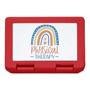 Conception de physiothérapie Pour les physiothérapeutes - Boîte à goûter - rouge - Devant