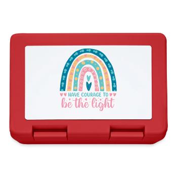 Ayez le courage de concevoir des luminaires pour les chrétiens - Boîte à goûter - rouge - Devant
