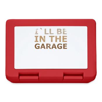 Je serai dans la conception de garage pour la mécanique - Boîte à goûter - rouge - Devant