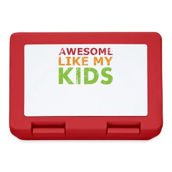 Fantastisch Wie Mein Kinderdesign Für Papa Oder - Brotdose - Rot - Vorne