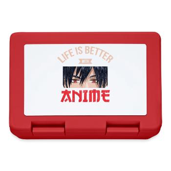 Life Is Better with Anime Design For Japanese - Lunchbox - red - Front