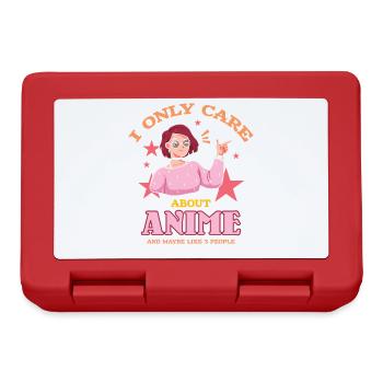 I'm Interested In Anime Only And Likes - Lunchbox - red - Front