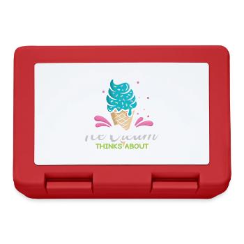 Je me demande si Ice Cream for Frozen et moi - Boîte à goûter - rouge - Devant