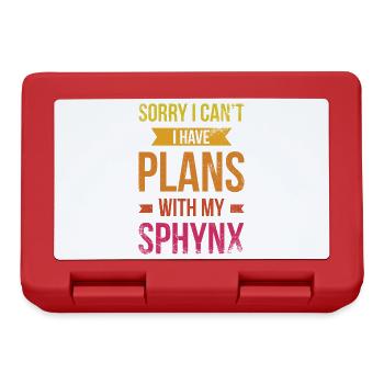 Désolé, je ne peux pas faire de plans avec mon - Boîte à goûter - rouge - Devant