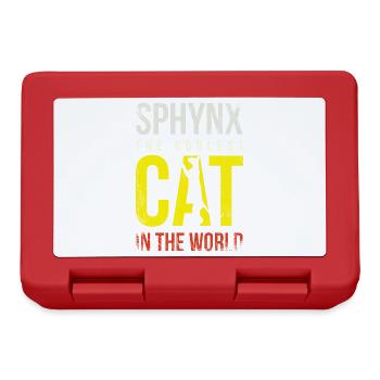 Sphynx Die Coolste Katze Der Welt Für Sphynx Cat - Brotdose - Rot - Vorne