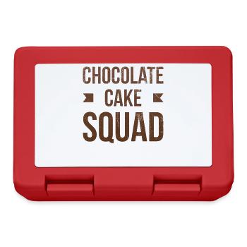 Chocolate cake squad For bakers or baking fans - Lunchbox - red - Front