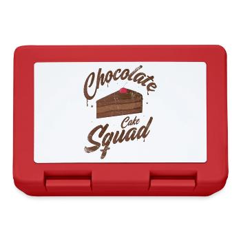 Chocolate Cake Squad pour les boulangers ou les amateurs de pâtisserie - Boîte à goûter - rouge - Devant