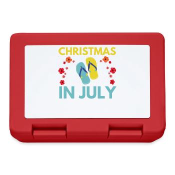 Christmas in July design for Christians and beach - Lunchbox - red - Front