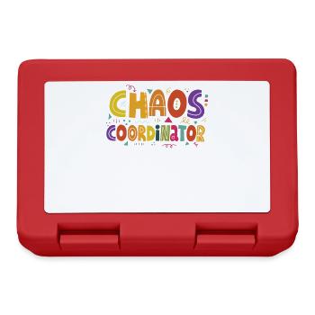 Chaos Coordinator Für Großmutter Oma - Brotdose - Rot - Vorne