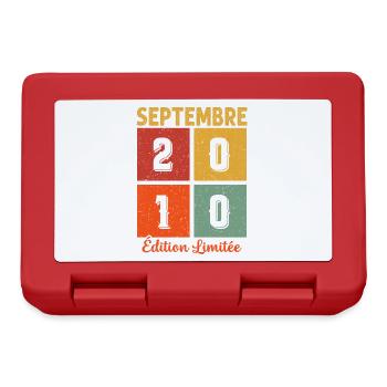 Septembre 2010 Original Idée Cadeau Anniversaire - Boîte à goûter - rouge - Devant