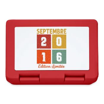 Septembre 2016 Original Idée Cadeau Anniversaire - Boîte à goûter - rouge - Devant