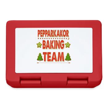 Pepparkakor Baking Team For Bakers Or Baking Fans - Lunchbox - red - Front
