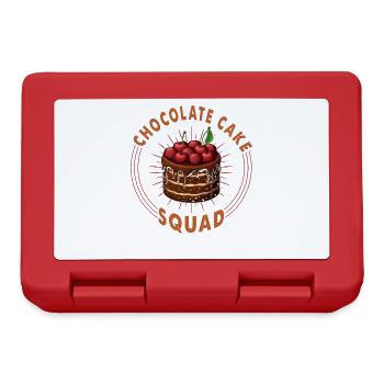 Chocolate Cake Squad pour cuire ou cuire au four - Boîte à goûter - rouge - Devant