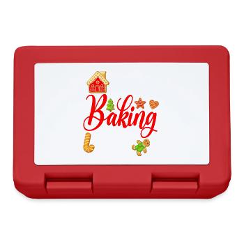 Cookie baking crew for baking or baking - Lunchbox - red - Front