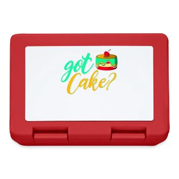 Vous avez du gâteau? Pour les boulangers ou les amateurs de pâtisserie - Boîte à goûter - rouge - Devant