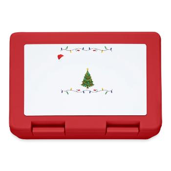Nanny Claus Design Für Großmutter Oma - Brotdose - Rot - Vorne