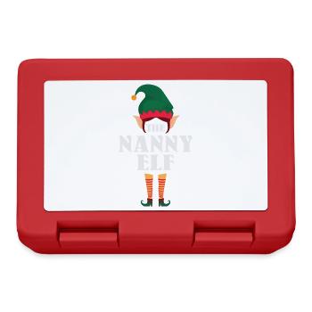 Das Nanny Elf Design Für Großmutter Oma - Brotdose - Rot - Vorne