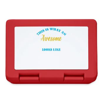 This is what a great babysitter looks like - Lunchbox - red - Front