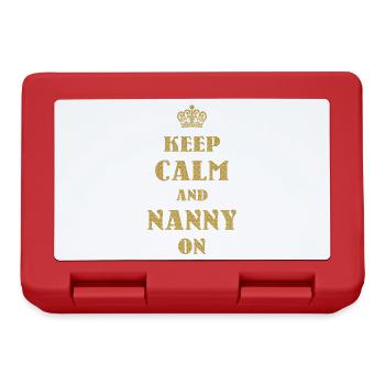 Stay Calm And Nanny For Grandma Grandma - Lunchbox - red - Front