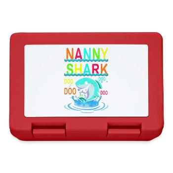 Nanny Shark Doo Doo Doo Für Großmutter Oma - Brotdose - Rot - Vorne