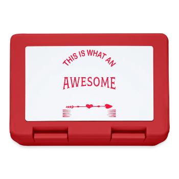 This is what a great babysitter looks like - Lunchbox - red - Front