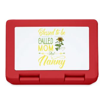 Blessed, Mom And Nanny For Grandmother Called To - Lunchbox - red - Front