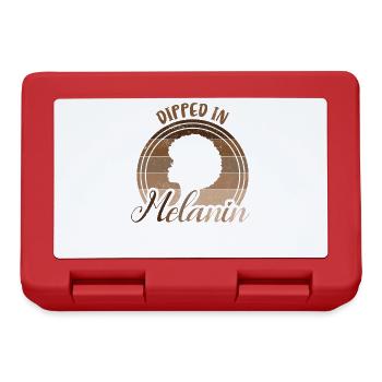 Eingetaucht In Melanin-retro-design Für Den - Brotdose - Rot - Vorne