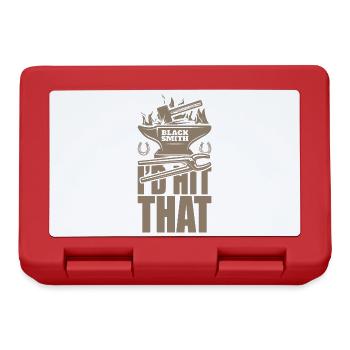 I'd Hit That Funny Blacksmith Metal Worker - Lunchbox - red - Front