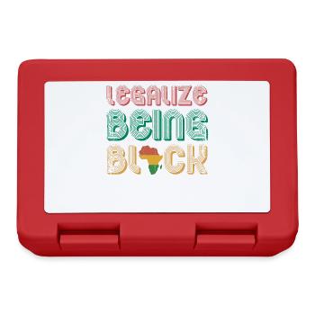 Legalize being black to - Lunchbox - red - Front
