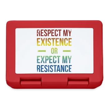B stands for black and brilliant for Pride African - Lunchbox - red - Front