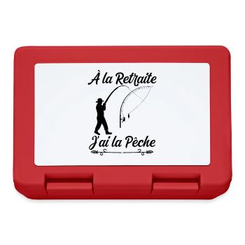 Pêche Retraité Super Cool Pour Papy - Boîte à goûter - rouge - Devant