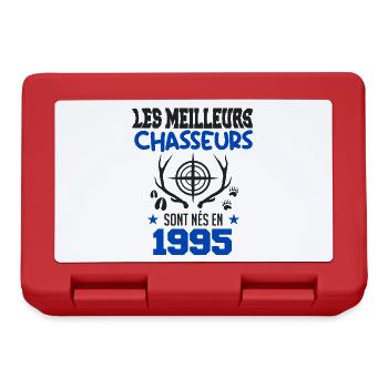 Anniversaire chasseur Née en 1995 - Boîte à goûter - rouge - Devant