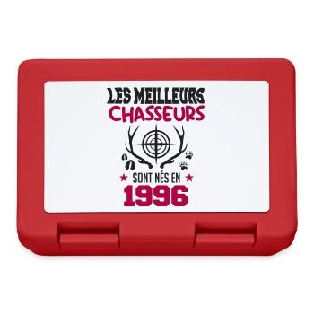 Anniversaire chasseur Née en 1996 - Boîte à goûter - rouge - Devant