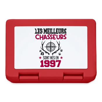 Anniversaire chasseur Née en 1997 - Boîte à goûter - rouge - Devant