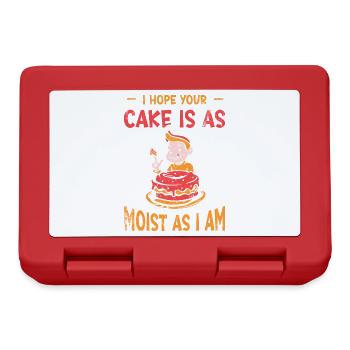 Ich Hoffe, Ihr Kuchen Ist So Feucht Wie Ich Für - Brotdose - Rot - Vorne