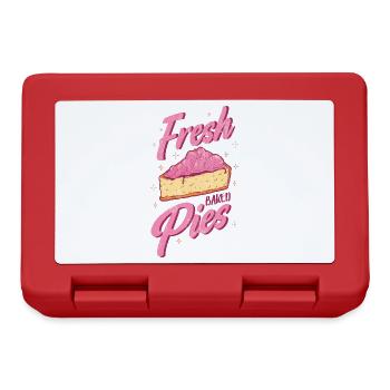 Gâteaux fraîchement sortis du four pour les boulangers ou les amateurs de pâtisserie - Boîte à goûter - rouge - Devant
