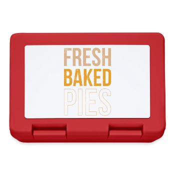 Gâteaux fraîchement sortis du four pour les boulangers ou les amateurs de pâtisserie - Boîte à goûter - rouge - Devant