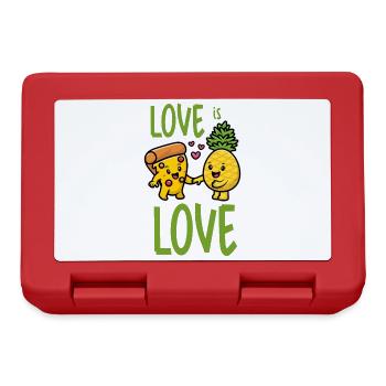 Pineapple Belongs On Pizza Funny Food - Lunchbox - red - Front