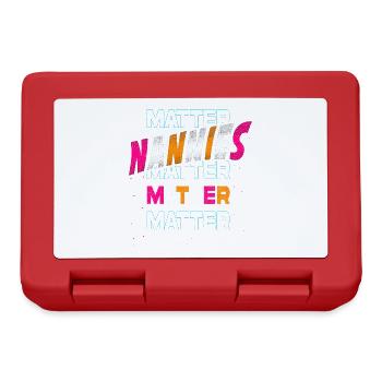 Nannies Matter Für Großmutter Oma - Brotdose - Rot - Vorne