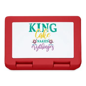 King Cake rend tout meilleur pour Baker Or - Boîte à goûter - rouge - Devant