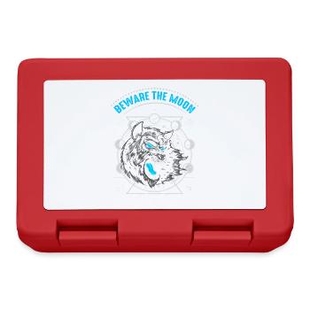 Beware of the moon design for - Lunchbox - red - Front