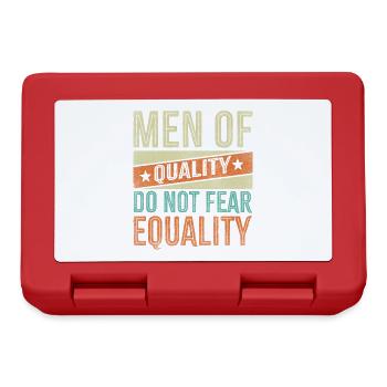 Men of quality are not afraid of - Lunchbox - red - Front