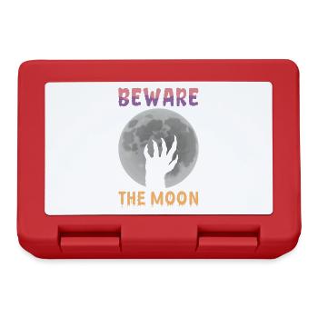 Beware of the moon design for - Lunchbox - red - Front