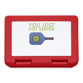 You just got served for Pickleball Player - Lunchbox - red - Front