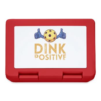 Dink positif pour les joueurs de pickleball ou - Boîte à goûter - rouge - Devant