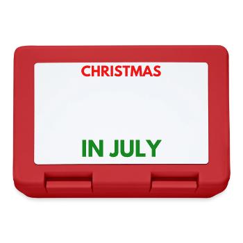 Christmas in July design for Christians and tree - Lunchbox - red - Front