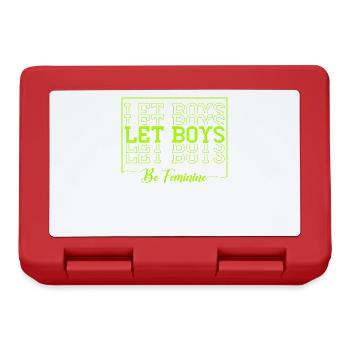 Leave Boys Feminine Design For Feminists - Lunchbox - red - Front
