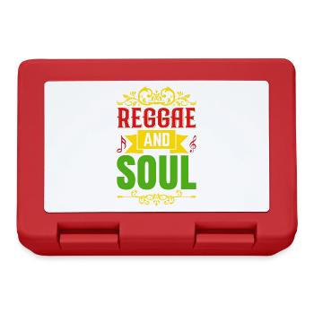 Reggae and Soul Reggae Style Design for - Lunchbox - red - Front