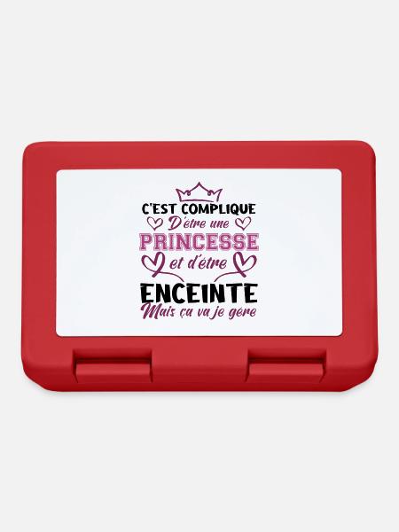 PRINCESSE ET ENCEINTE - Boîte à goûter - rouge