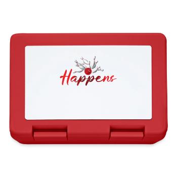 Bowl Design Bowling Player Sport For Bowlers - Lunchbox - red - Front